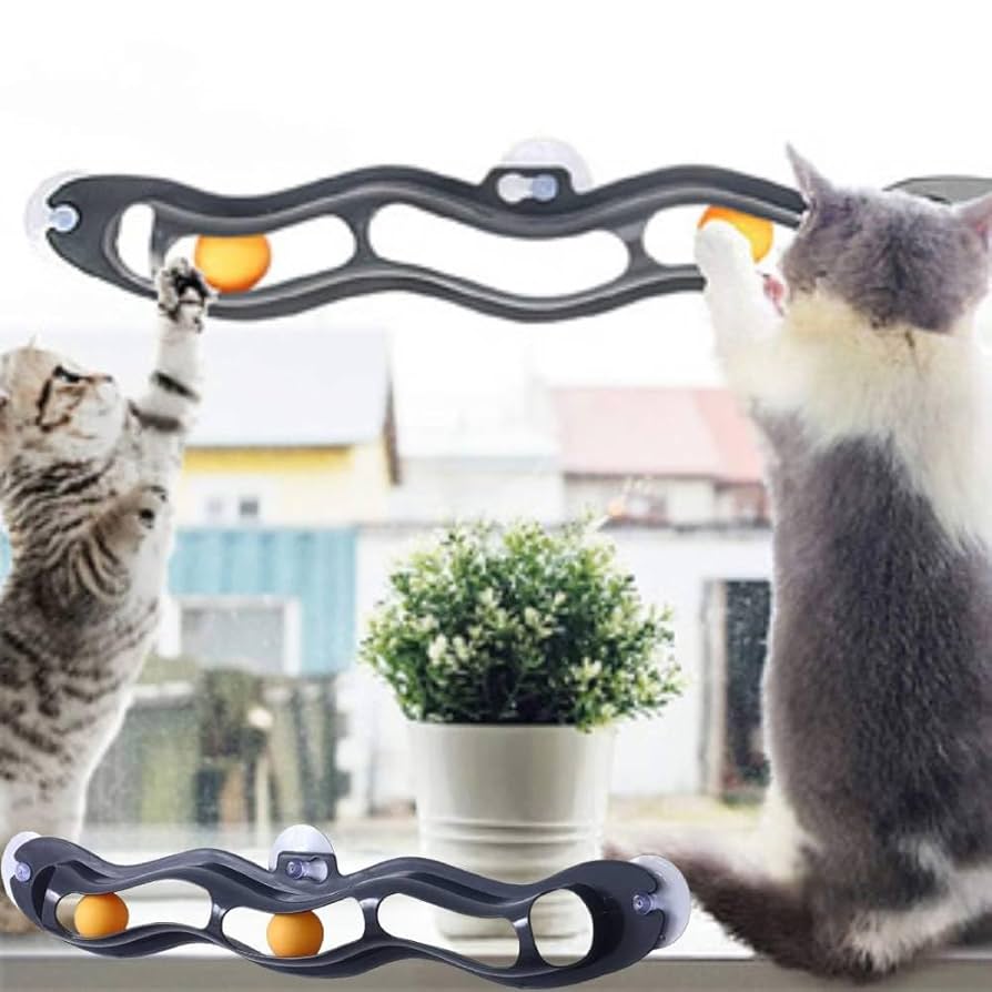 Amazon | Bonarca 猫 おもちゃ 壁付け 吸盤式 ペット用品 ペット